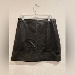 Black Leather Mini Skirt